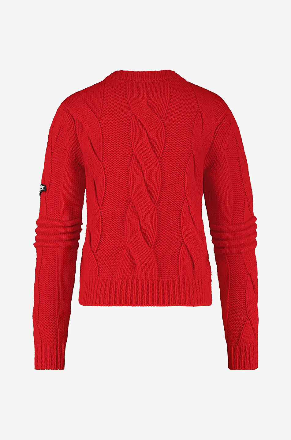 Zopfstrickpullover aus Wolle Vero