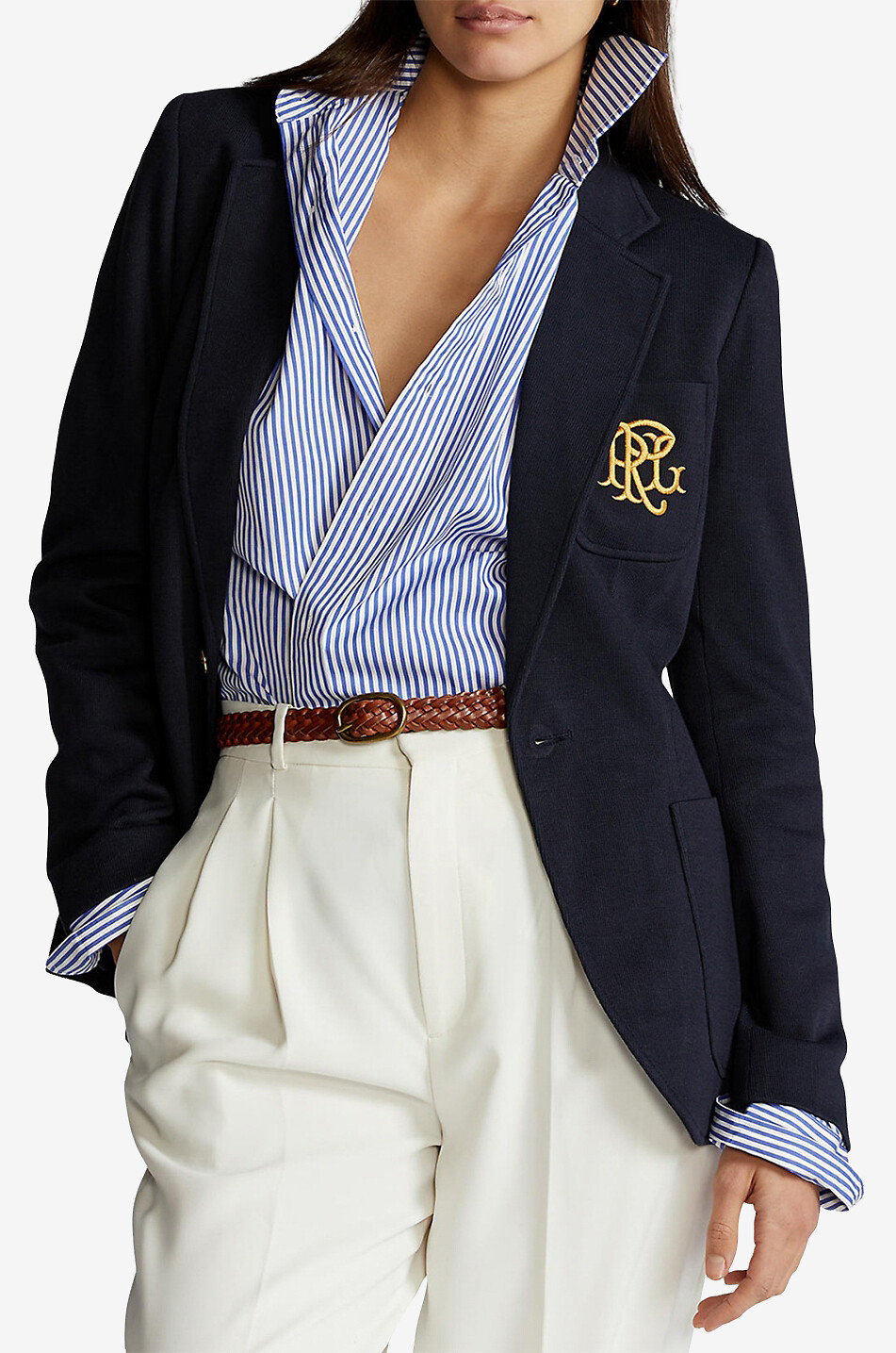 Monogrammed jacquard blazer POLO RALPH LAUREN Bongenie