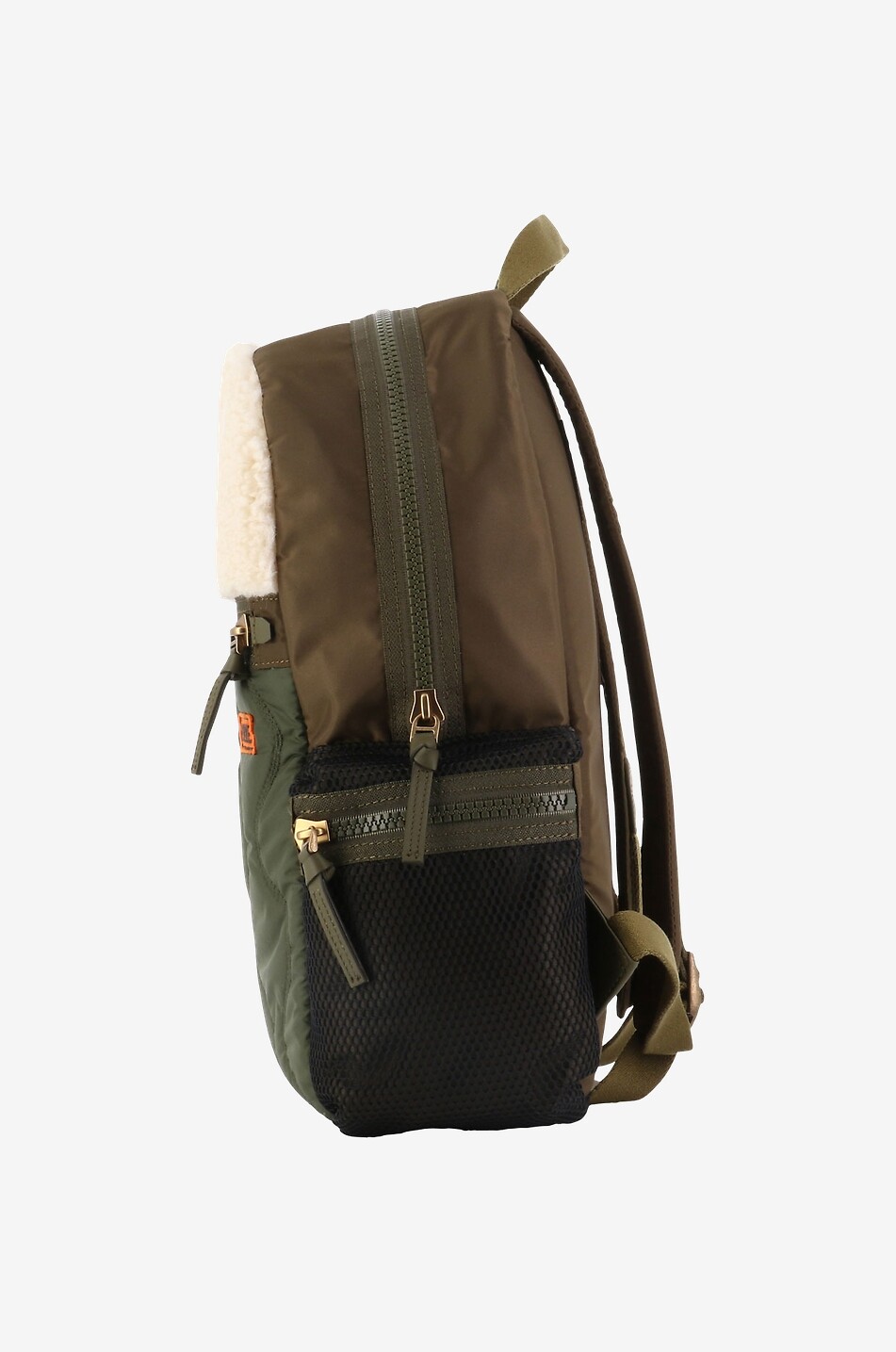 DOLCE & GABBANA Inside Nature children's quilted nylon and plush backpack Boy KHAKI 4