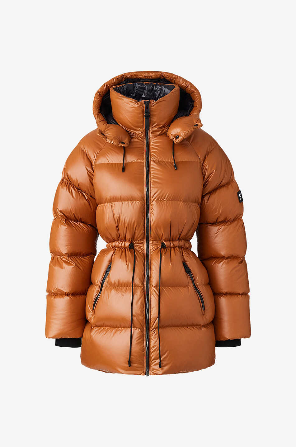 MACKAGE Halblange Daunenjacke mit Kapuze Karsyn Damen HELLBRAUN 1