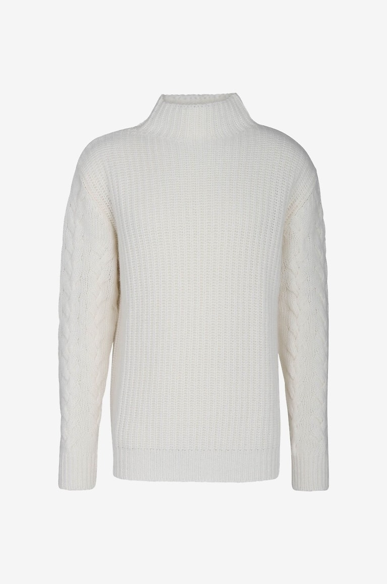PT TORINO COLLECTION Pull col roulé en laine Homme BLANC 1