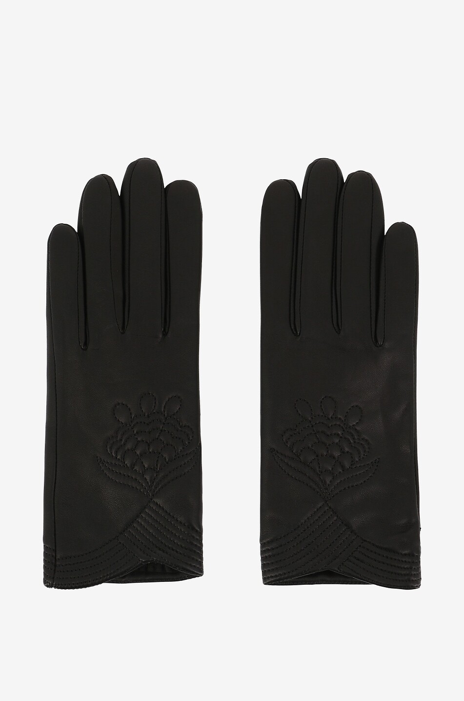 PIERO RESTELLI Handschuhe aus Nappaleder Damen SCHWARZ 1