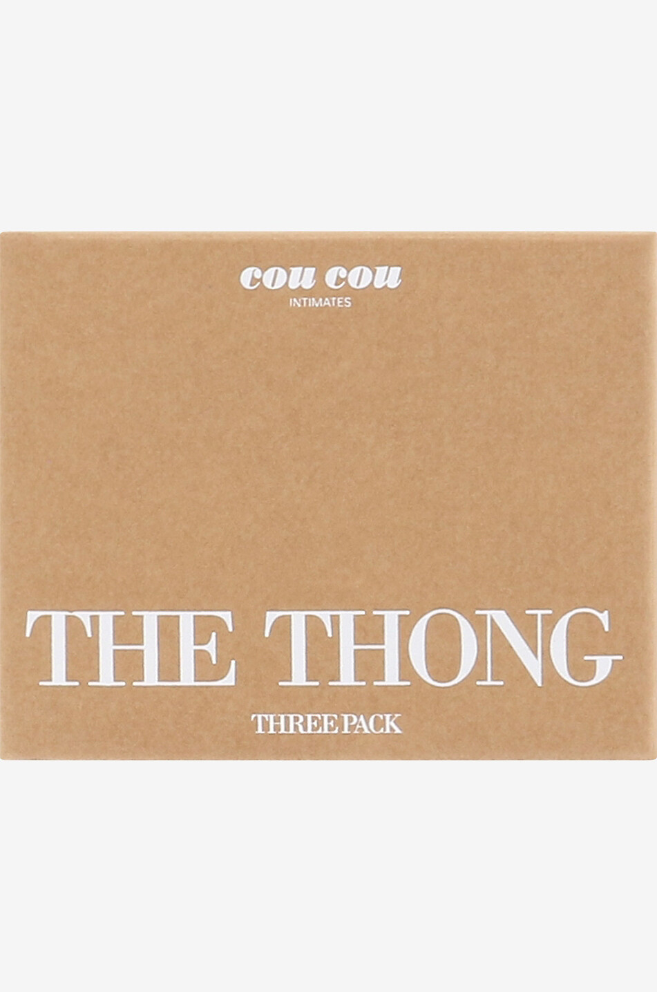 COU COU 3er-Set Höschen aus Bio-Baumwolle The Thong Damen SCHWARZ 7