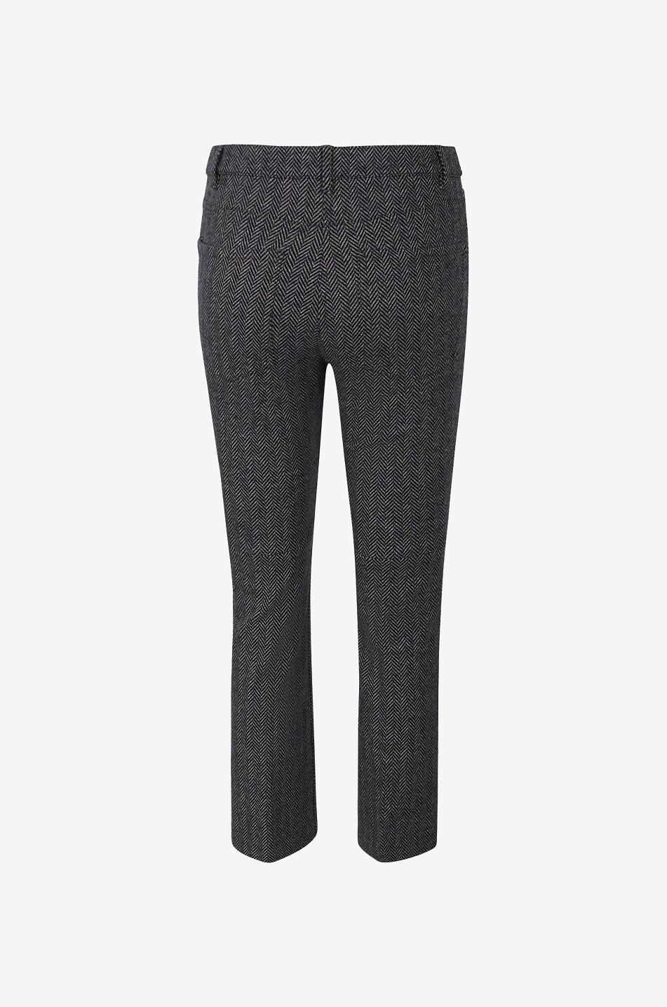 Pantalon raccourci en laine mélangée