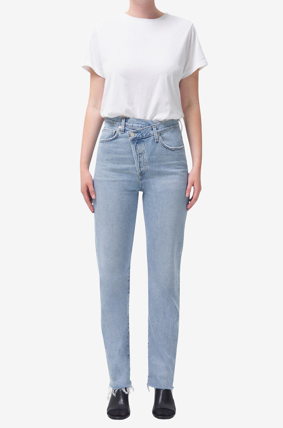 Gerade geschnittene Jeans aus Biobaumwolle Criss Cross In Dimension