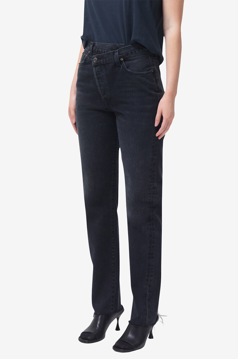 Jean droit en coton biologique Criss Cross In The Shambles