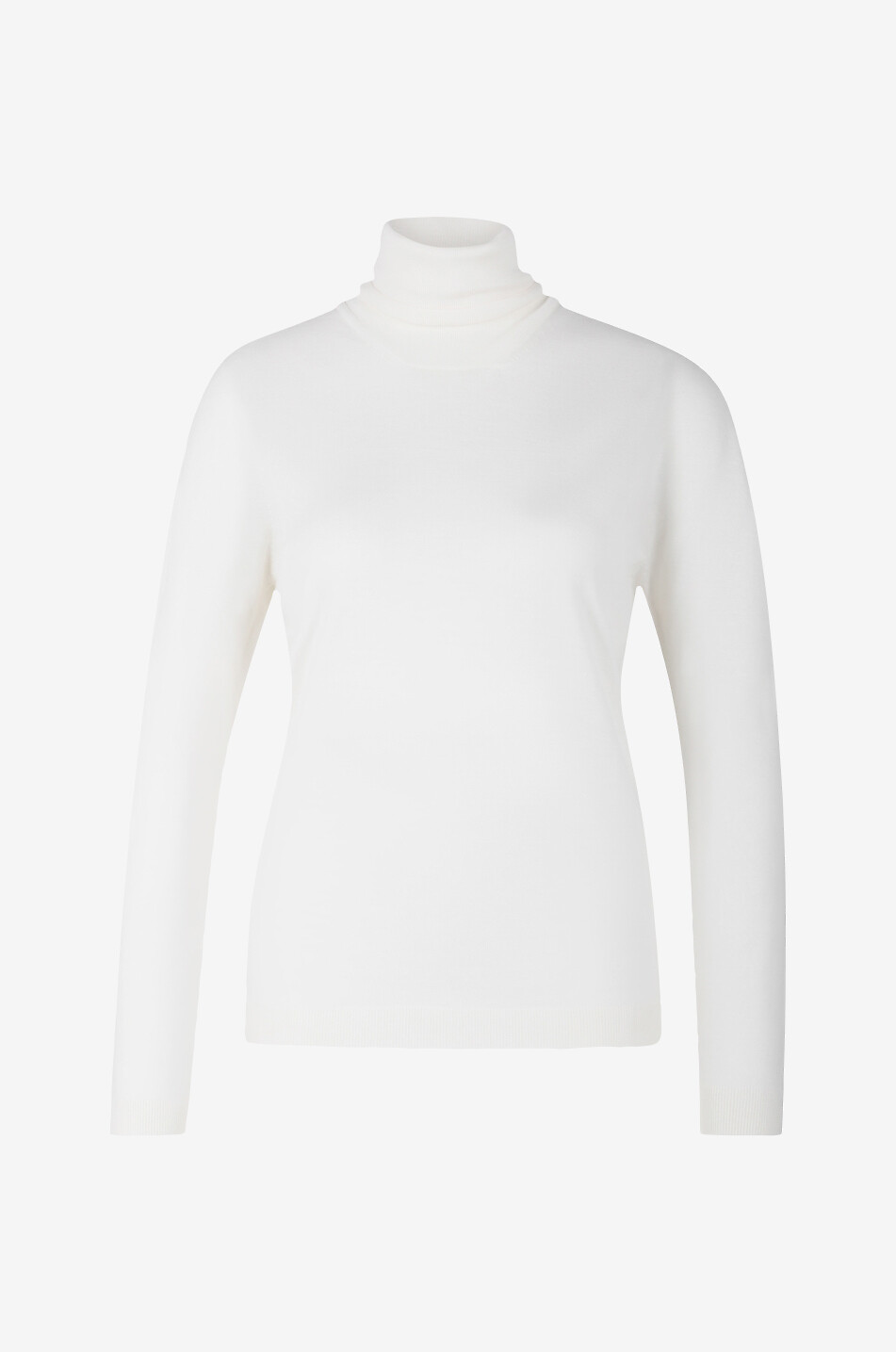 BONGENIE Fine knit wool turtleneck jumper Women EGGSHELL 1