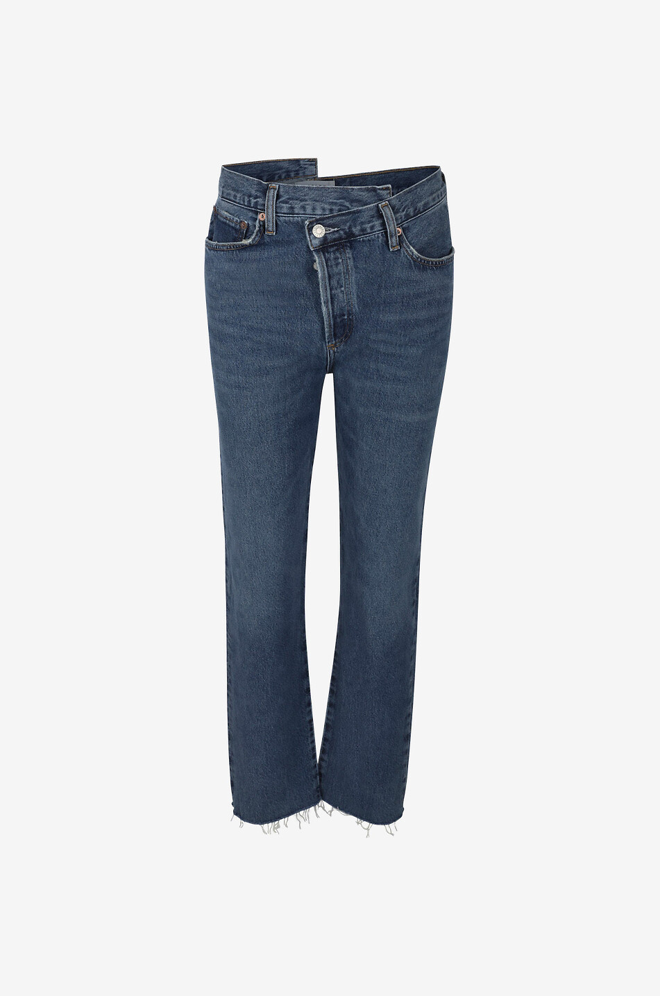 Jean droit en coton biologique Broken Waistband
