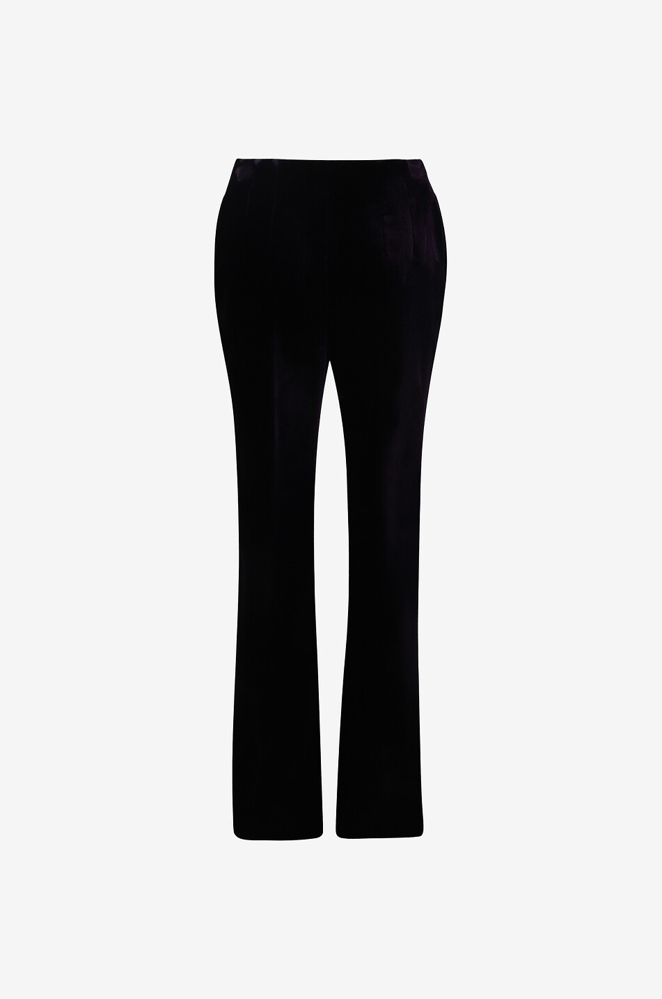 ERMANNO SCERVINO Straight-leg velvet trousers Women PURPLE 2