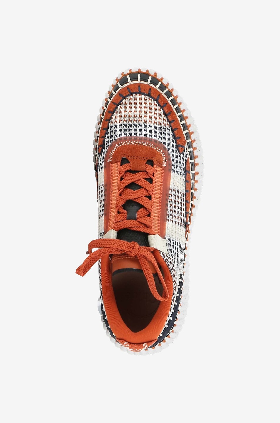 CHLOE Nama Eco-friendly low top mesh sneakers Women MEDIUM RED 5