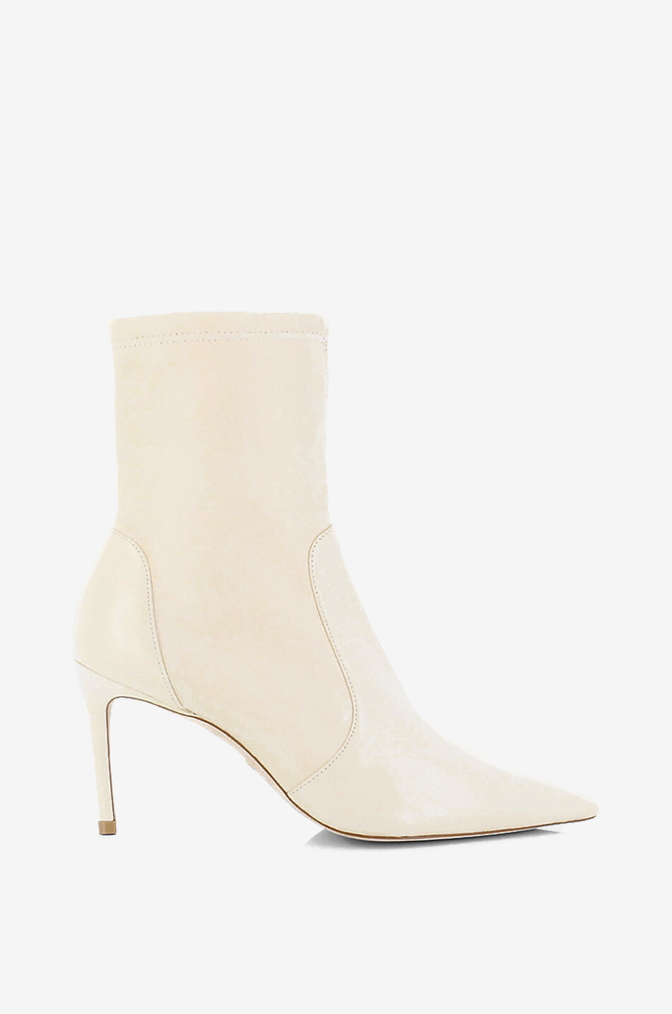Stuart 85 stretch nappa leather heeled ankle boots