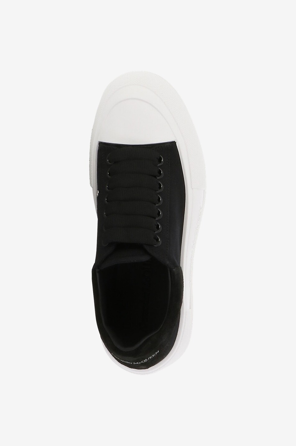 Niedrige Sneakers aus Canvas und Wildleder Deck Plimsoll