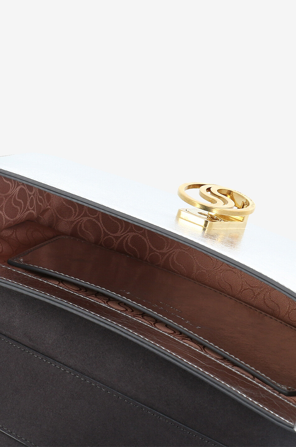 Sac porté épaule en cuir synthétique métallisé S-Wave