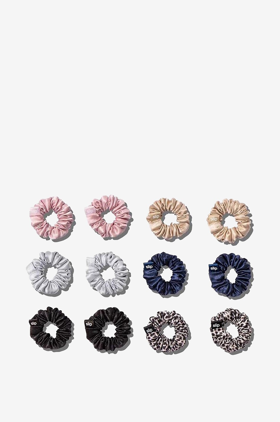 SLIP Zwölverpack Mini-Haargummis aus Seide Classic Multi Unisex BUNT2 1