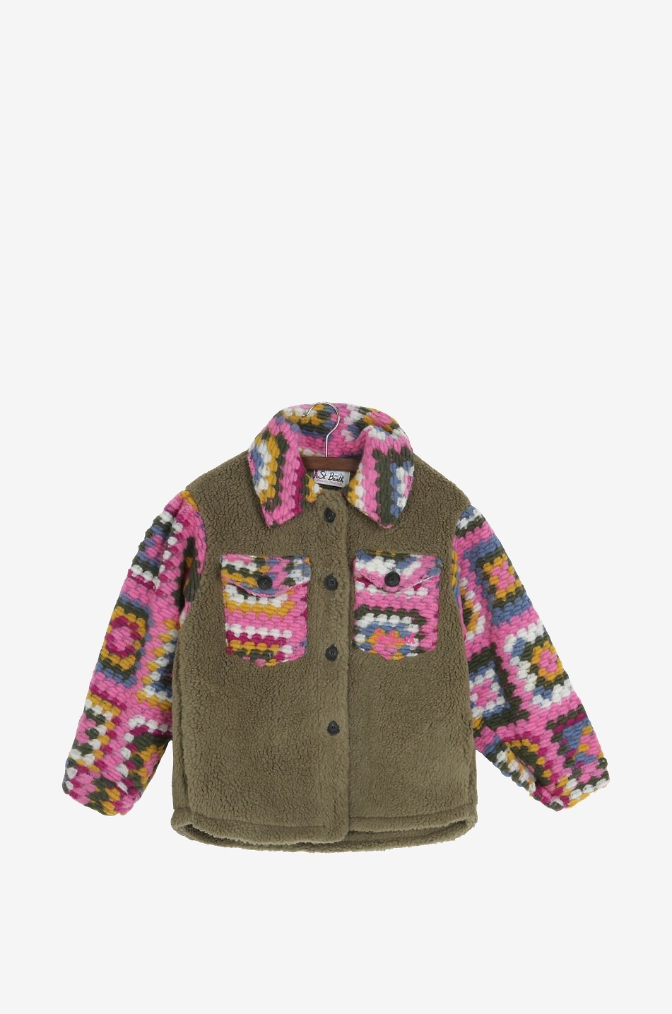 Mädchen-Hemdjacke aus Teddy-Fleece Elys Sherpa