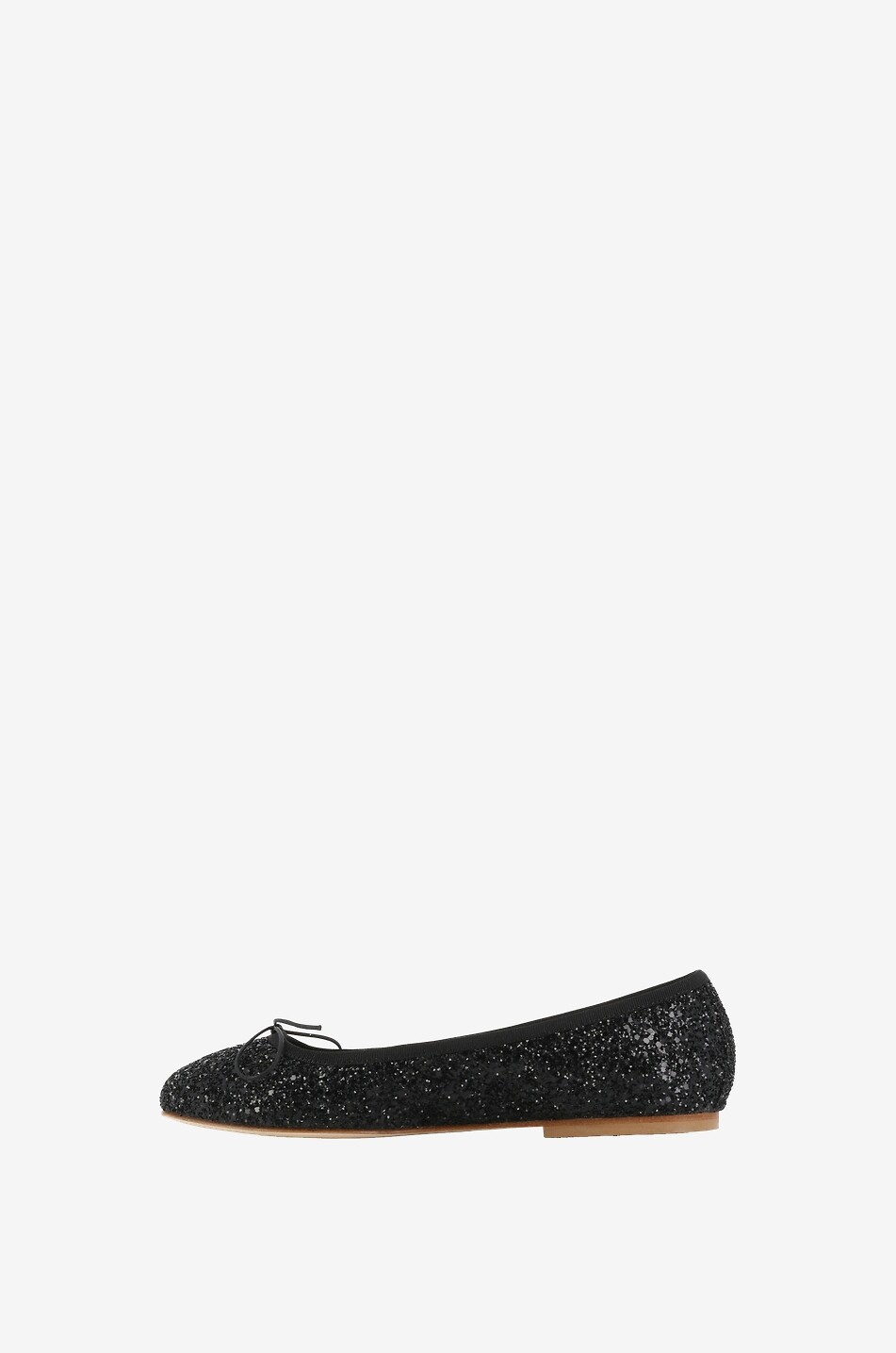 Ballerines à bout rond en cuir Glitter Classic
