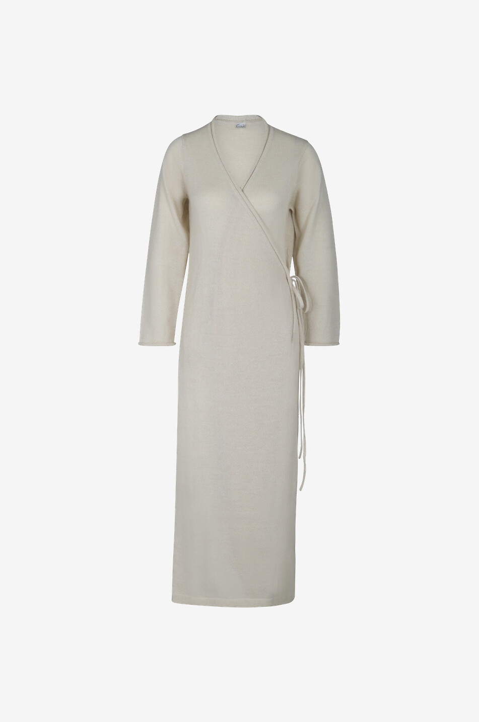LALIDE A PARIS Robe de chambre en laine Clémence Femme Beige clair 1