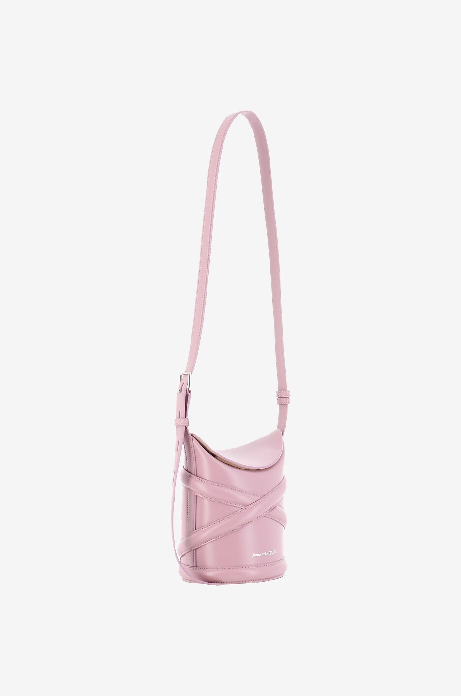 ALEXANDER McQUEEN Sac porté croisé en cuir lisse The Curve Femme VIOLET CLAIR 2