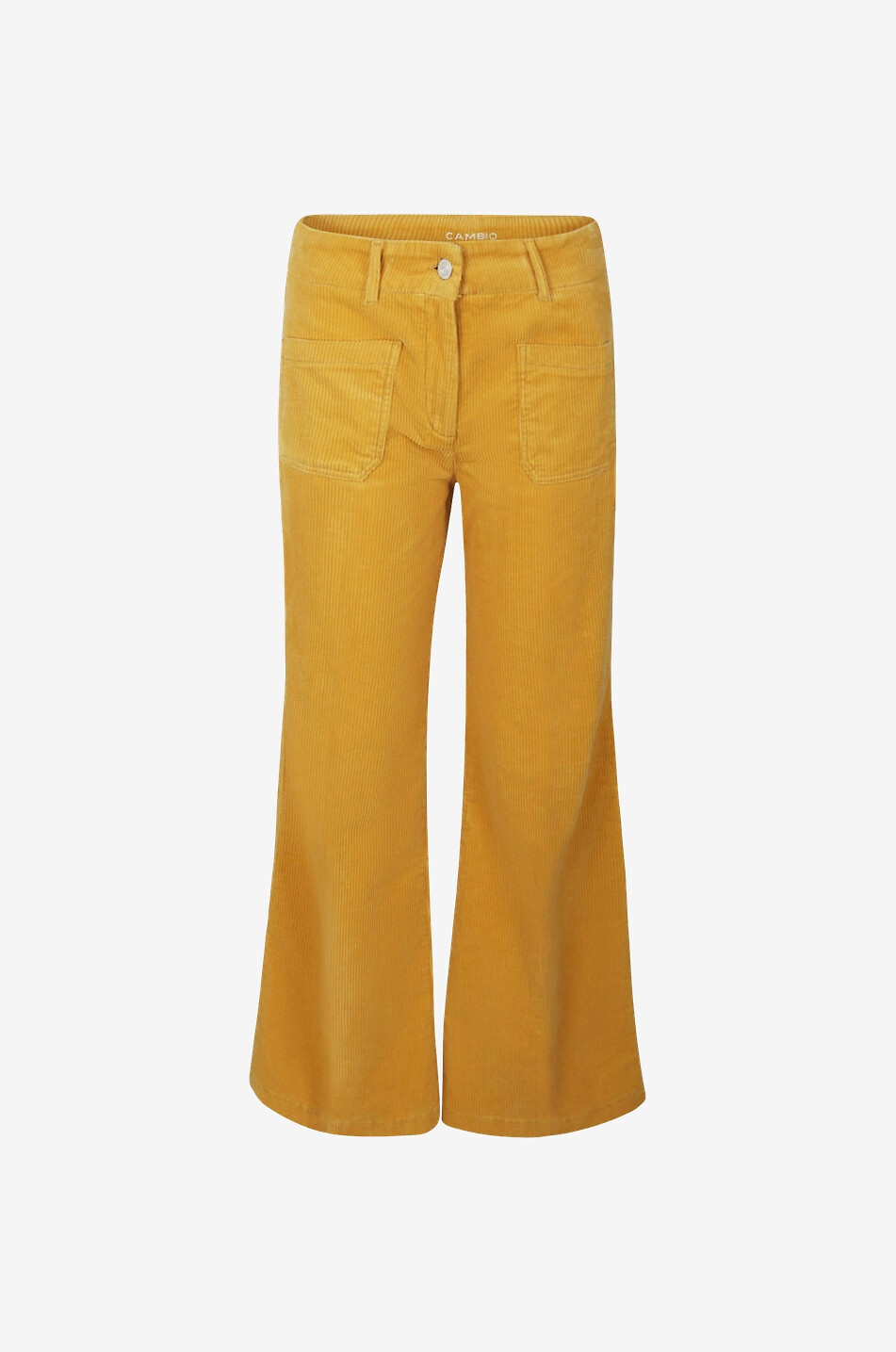Hose mit weitem Bein aus Cord Fleur