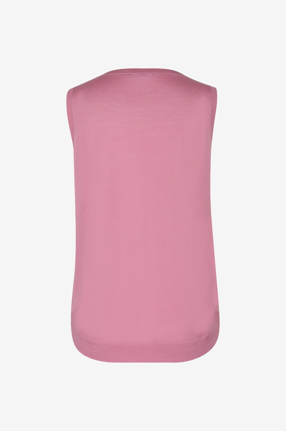 Pull fin sans manches en laine vierge