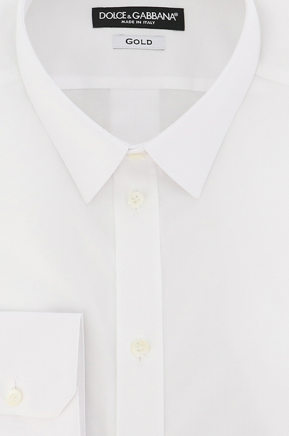 Long-sleeved slim fit poplin shirt