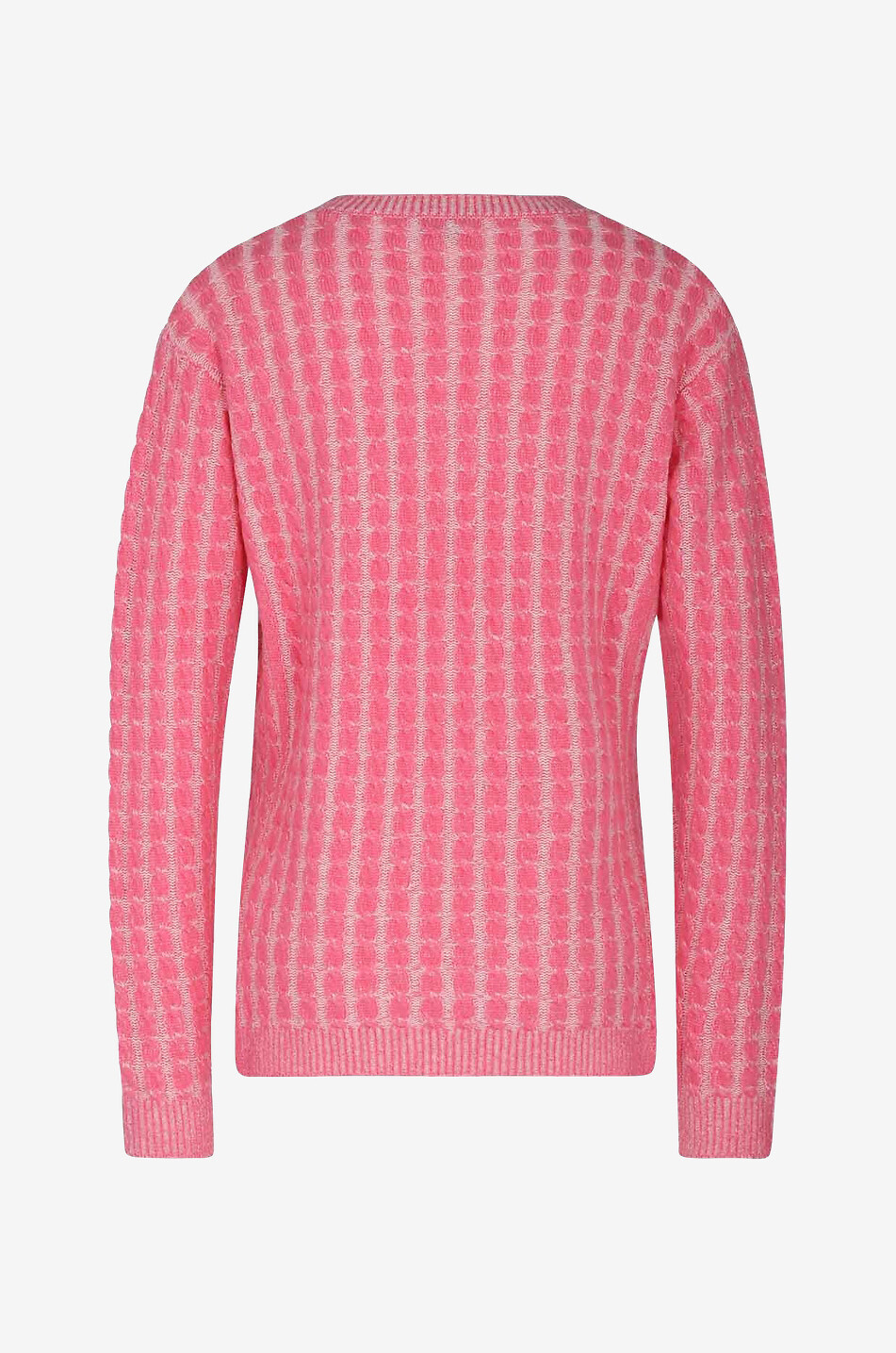 Pull à col rond en laine et cachemire