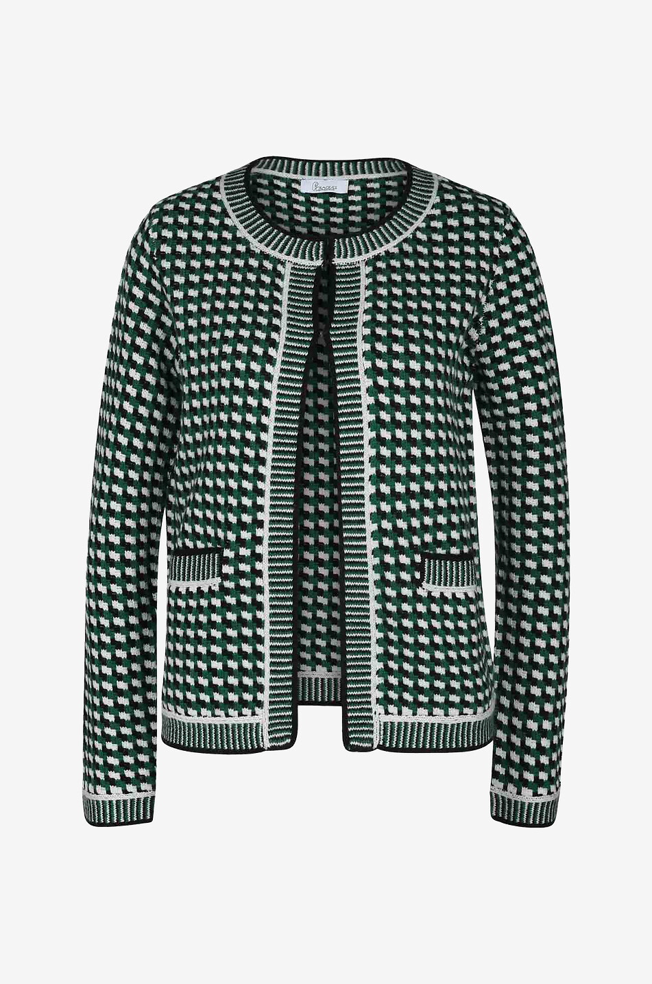 Jacke in Tweed-Optik aus Wollmix