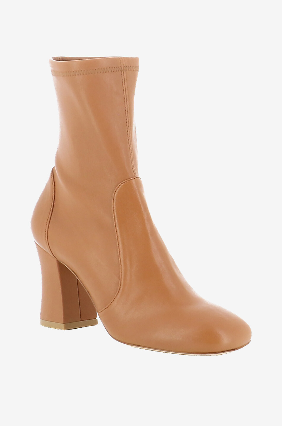 Bottines en cuir nappa Curveblock Sock 85
