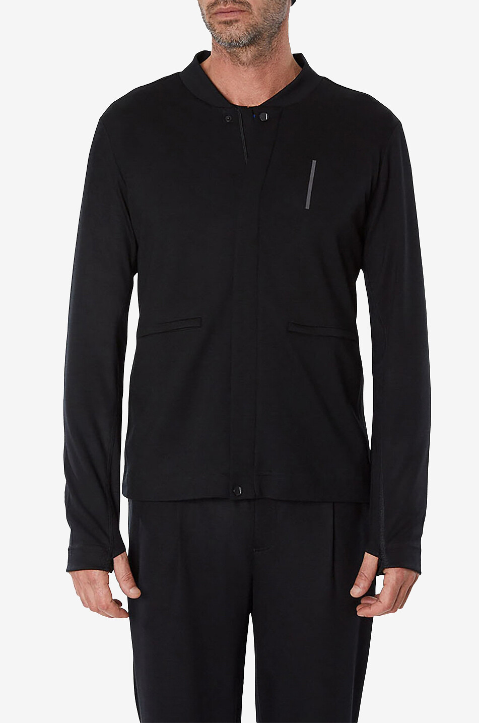 Berna training jacket in merino wool