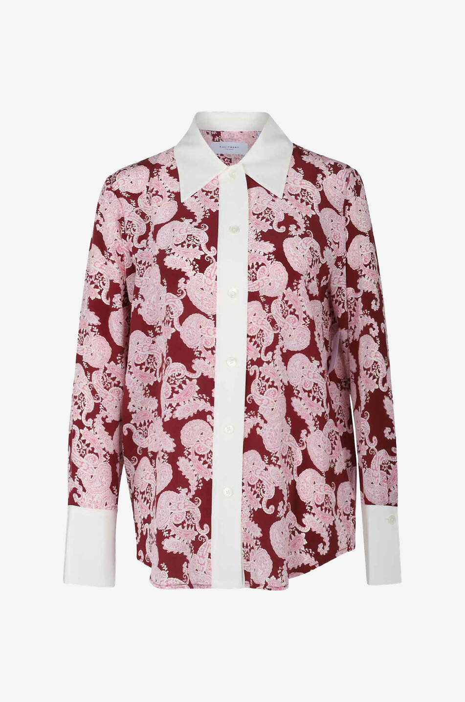 Nikola paisley printed silk shirt
