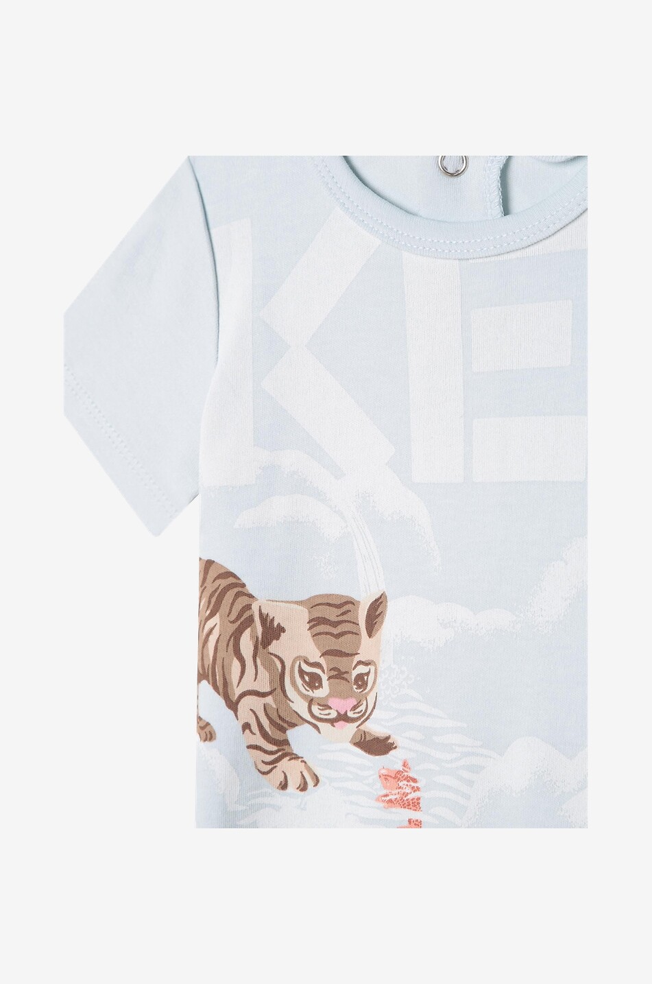 KENZO Baby Tiger printed pattern onesie Baby BLUE 2