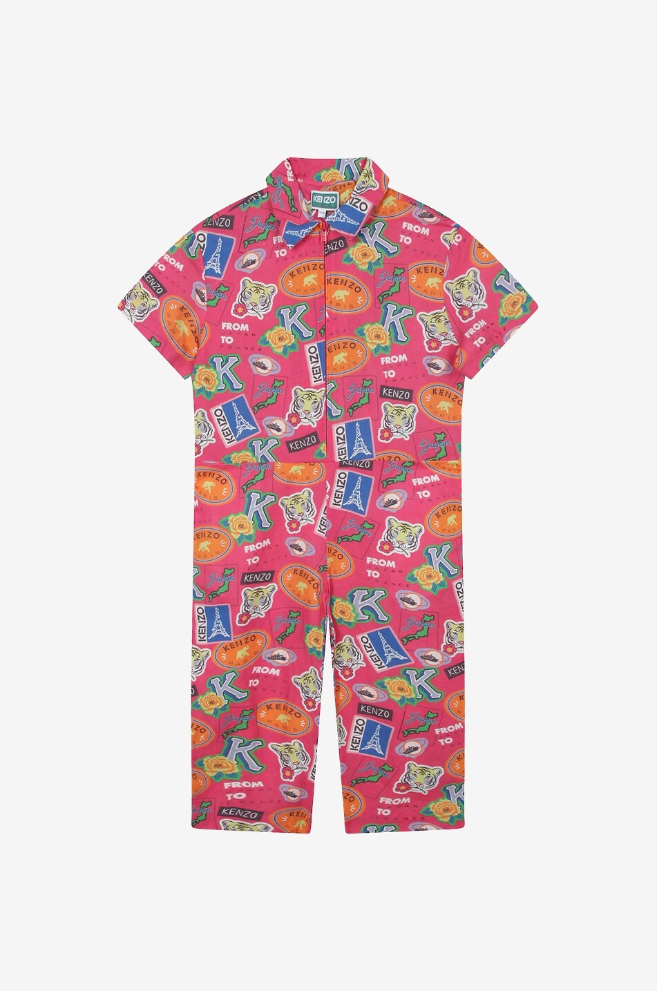 Kenzo Travel girl's printed jumpsuit
