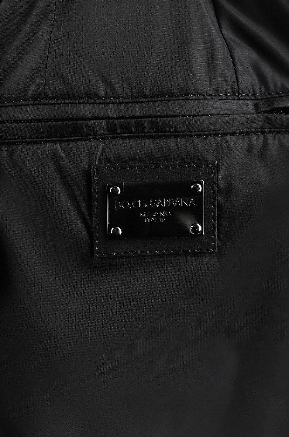 DOLCE & GABBANA Pantalon cargo en nylon à plaquette logo Homme NOIR 3