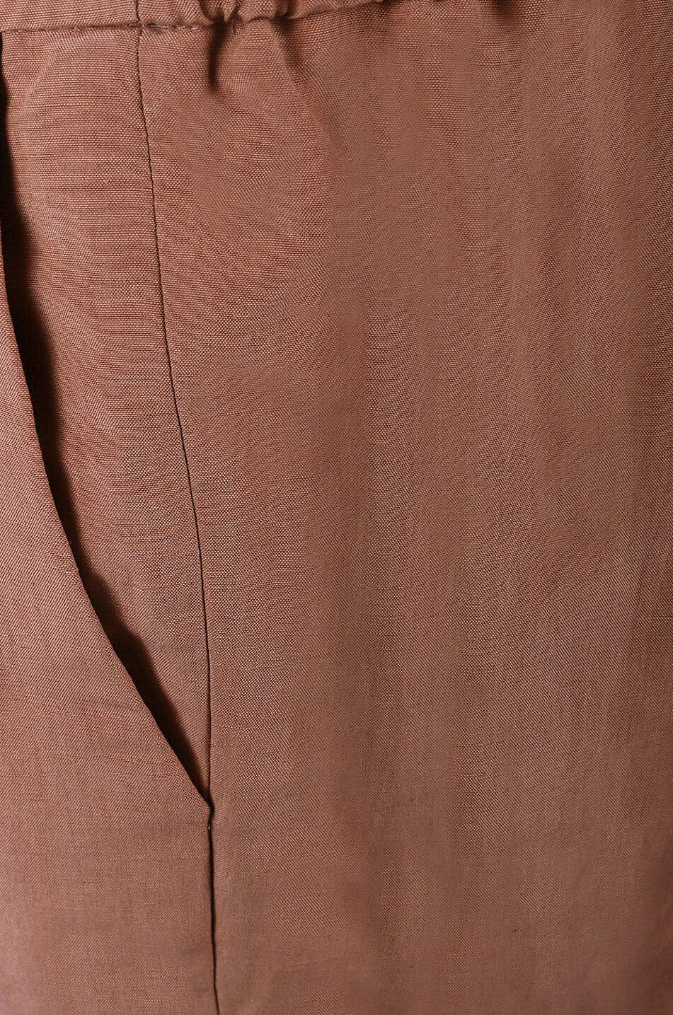Gubbio cropped linen and silk trousers
