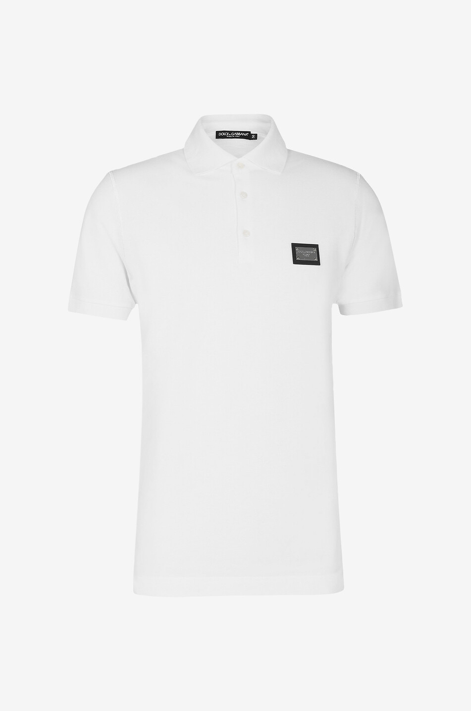 Polo en coton piqué plaquette Logo