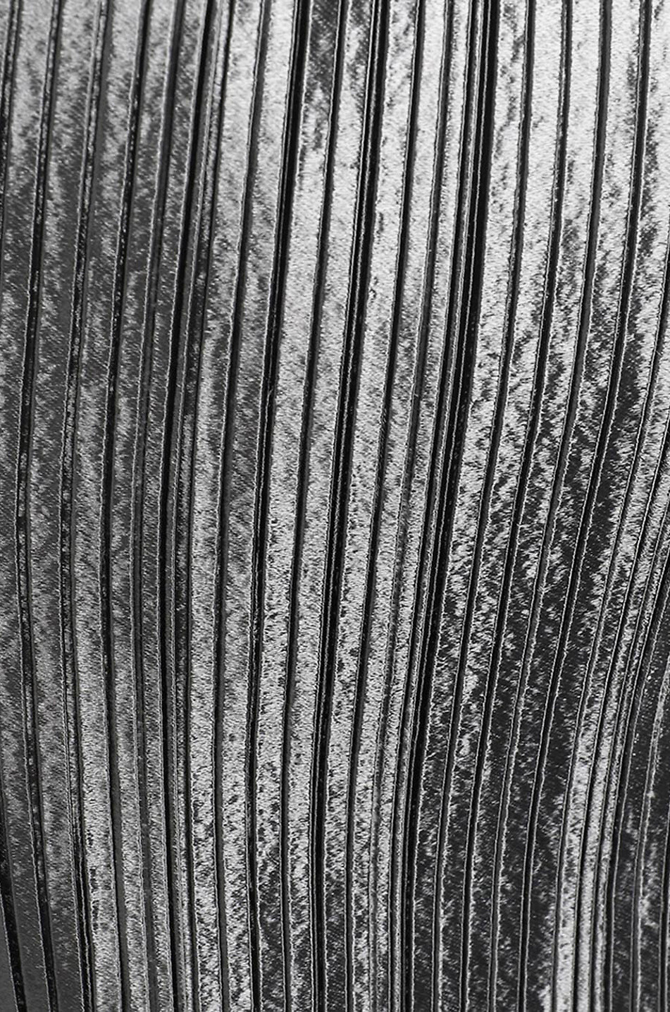 Langes plissiertes Metallic-Kleid Panarea