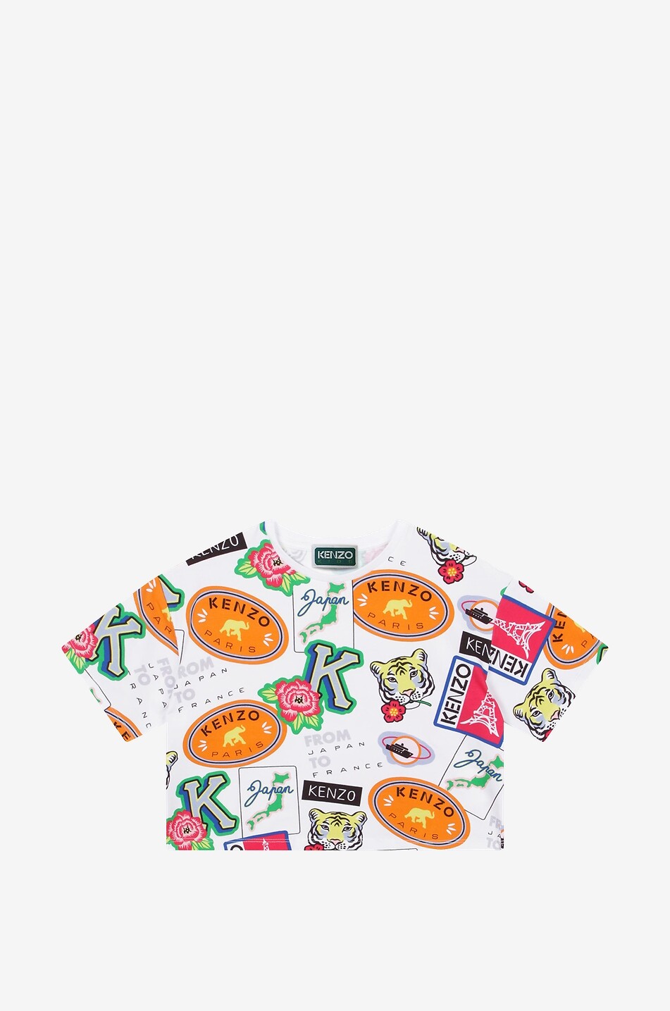 Bauchfreies Mädchen-T-Shirt Kenzo Travel