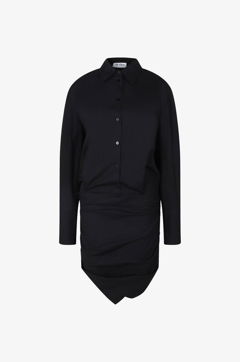 Hatty asymmetric mini shirt dress