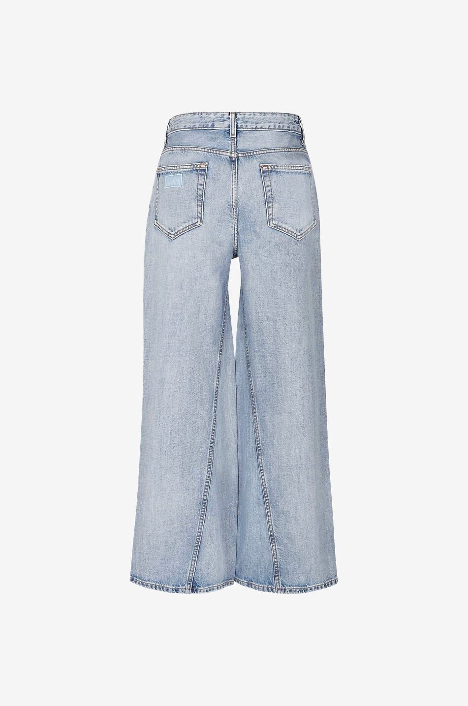 GANNI Jeans mit weitem verdrehtem Bein Jozey Light Blue Vintage Damen BLAU 2