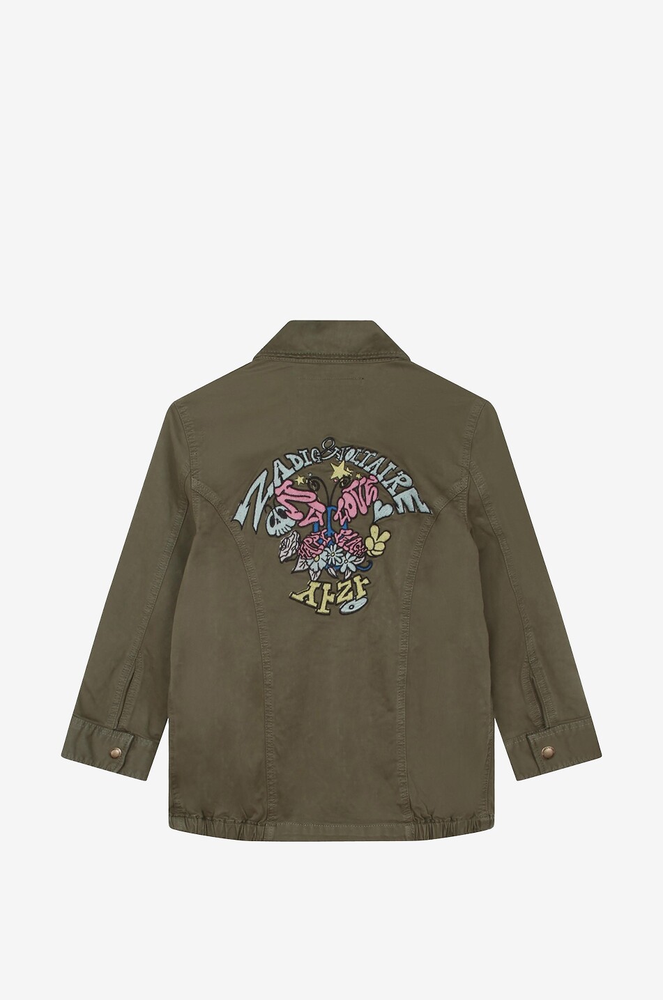Mädchen-Gabardine-Parka Zadig Comic
