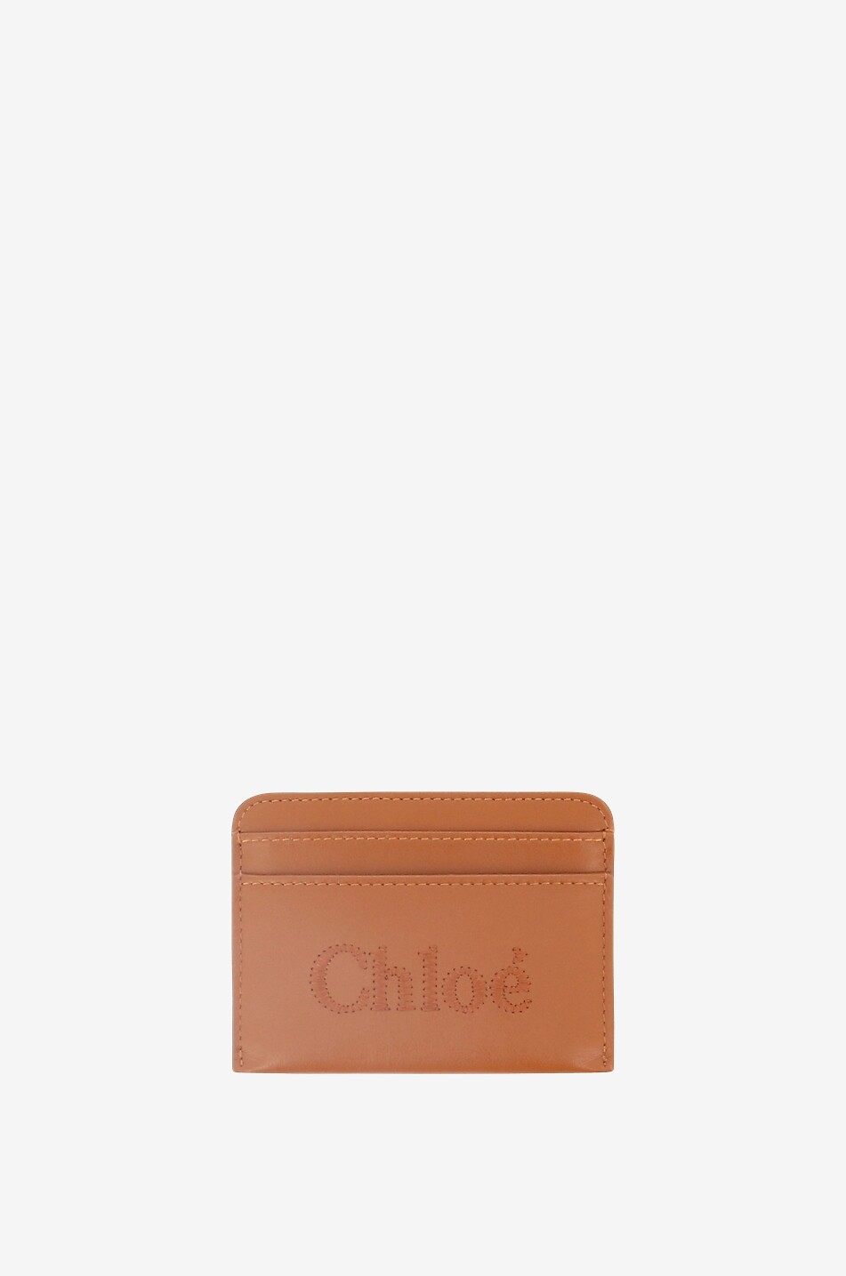 CHLOE Porte-cartes en cuir de veau Chloé Sense Femme MARRON 1