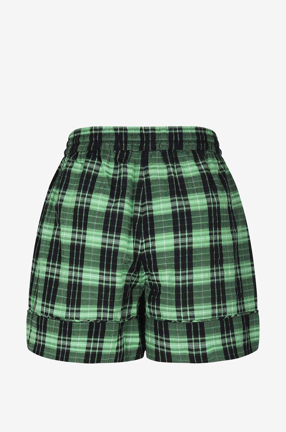 Short en seersucker à carreaux
