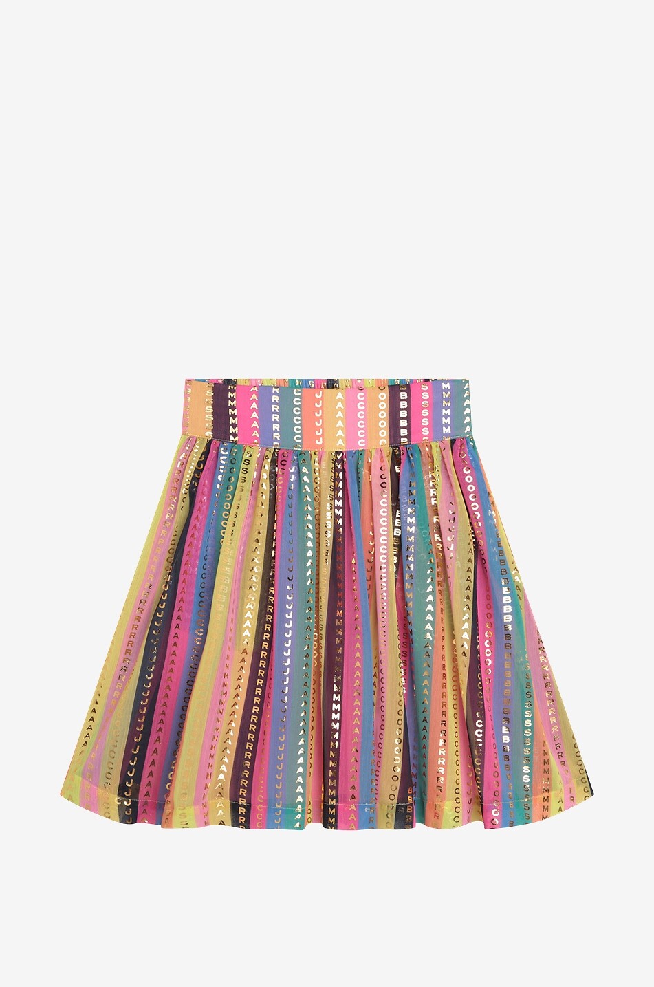 Jupe plissée rayée fille