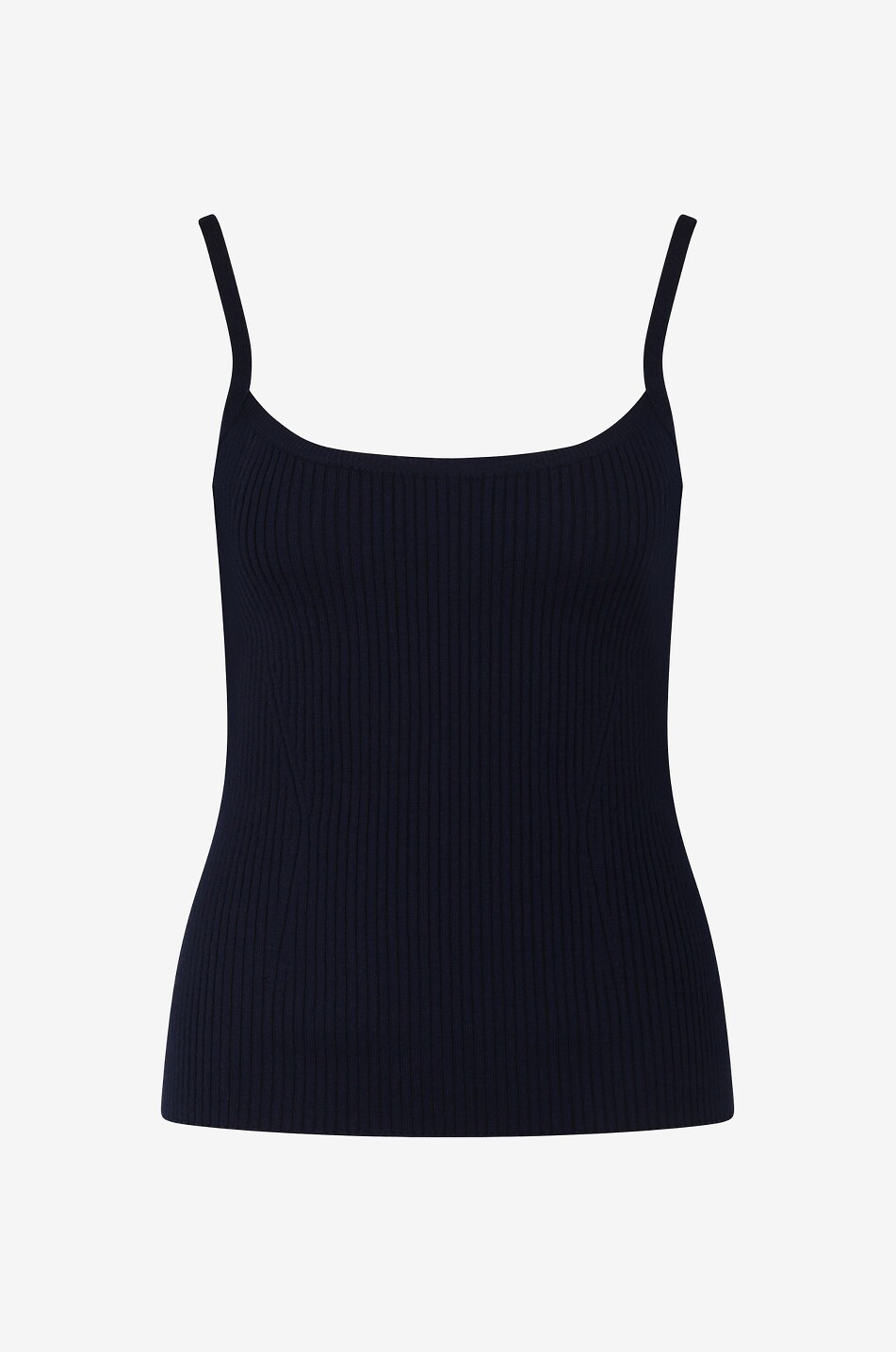 CHLOE Caraco en maille côtelée de laine et cachemire Femme BLEU FONCE 1
