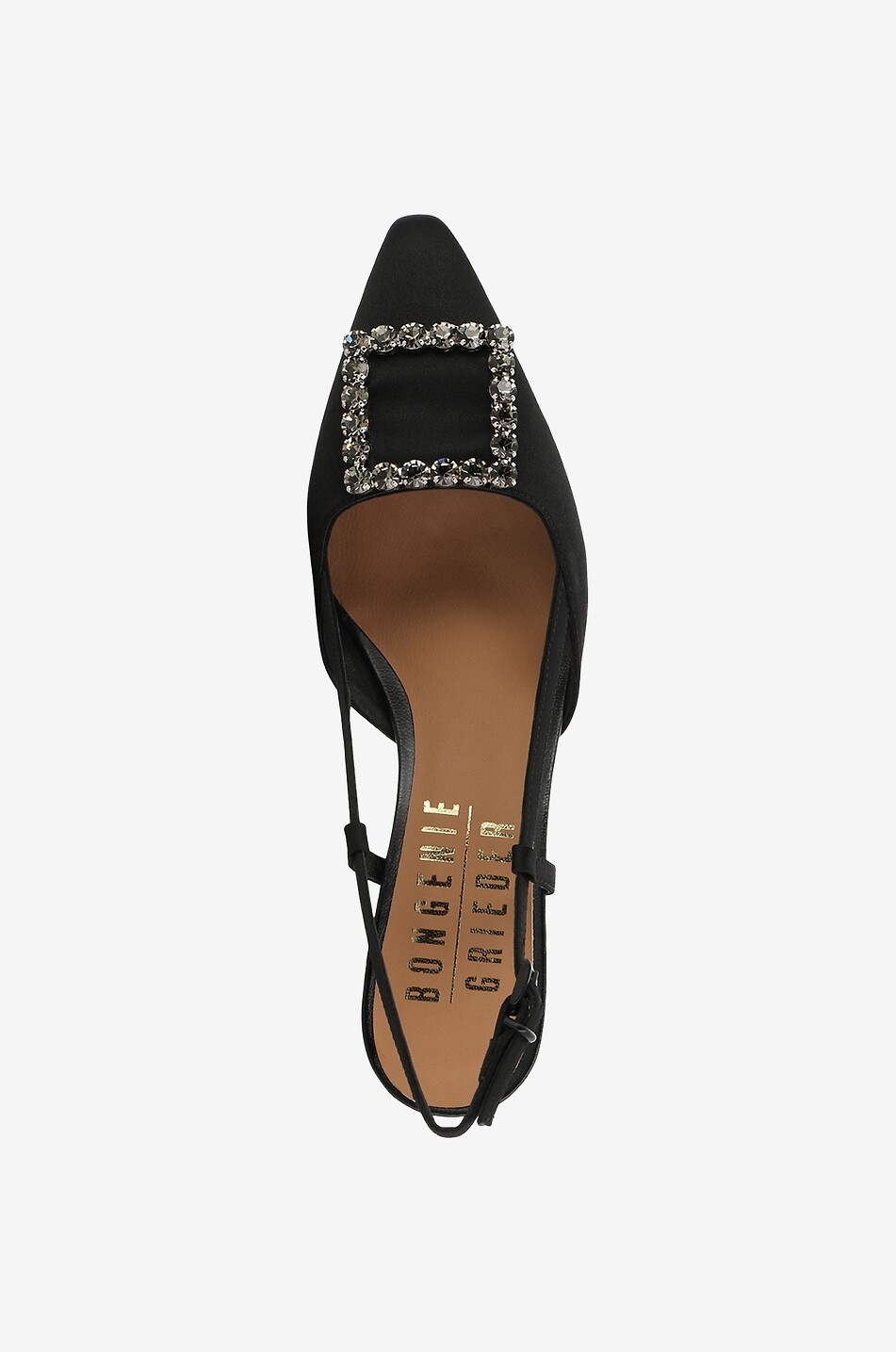 BONGENIE Stefi 60 satin slingback pumps Women BLACK 5