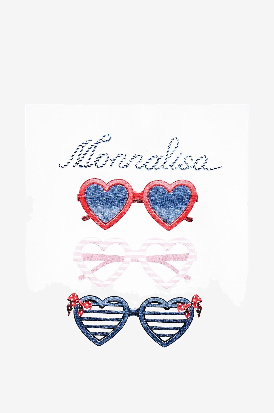 T-shirt fille imprimé Sunglasses