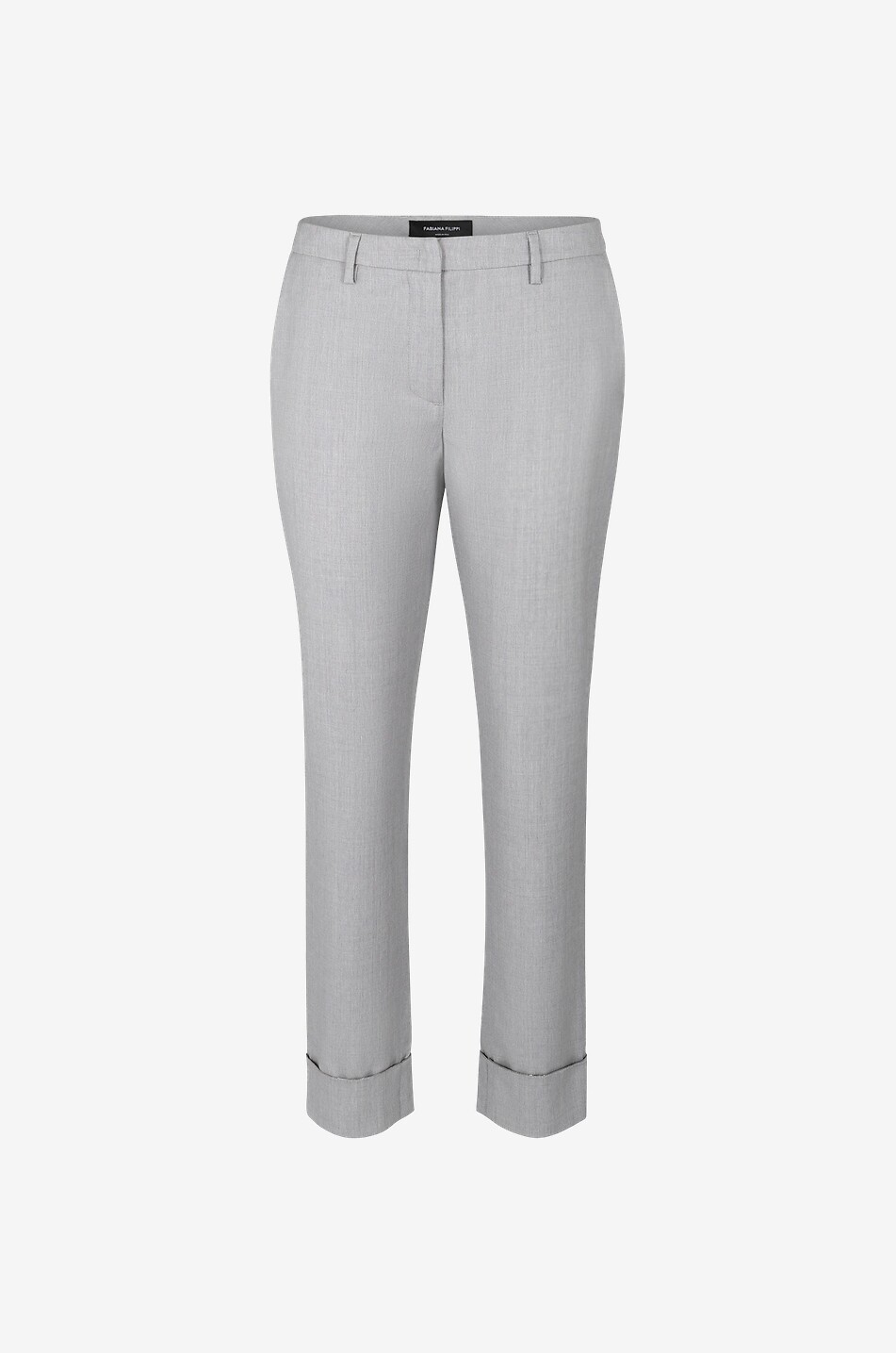 Pantalon droit racourci en laine Cool Wool Montefalco