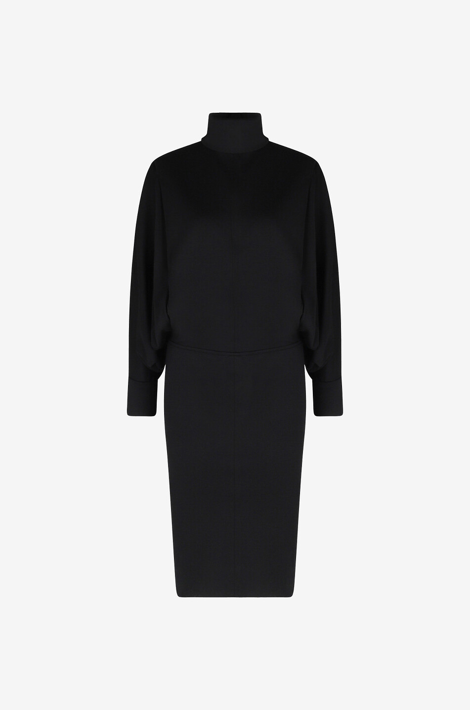 Robe midi oversize en jersey de laine