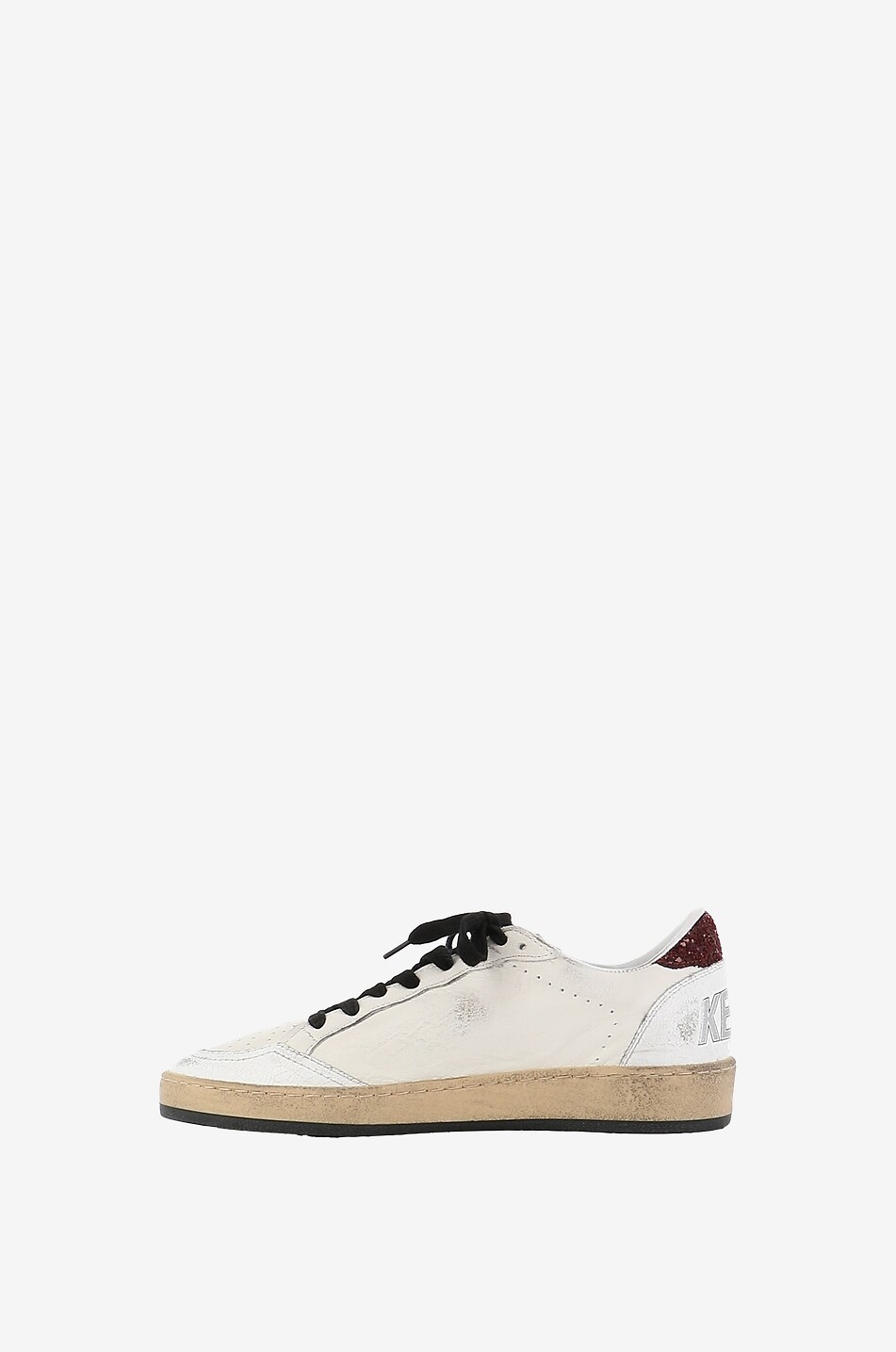 GOLDEN GOOSE Niedrige Schnürsneakers aus Leder Super-Star Damen WEISS 3