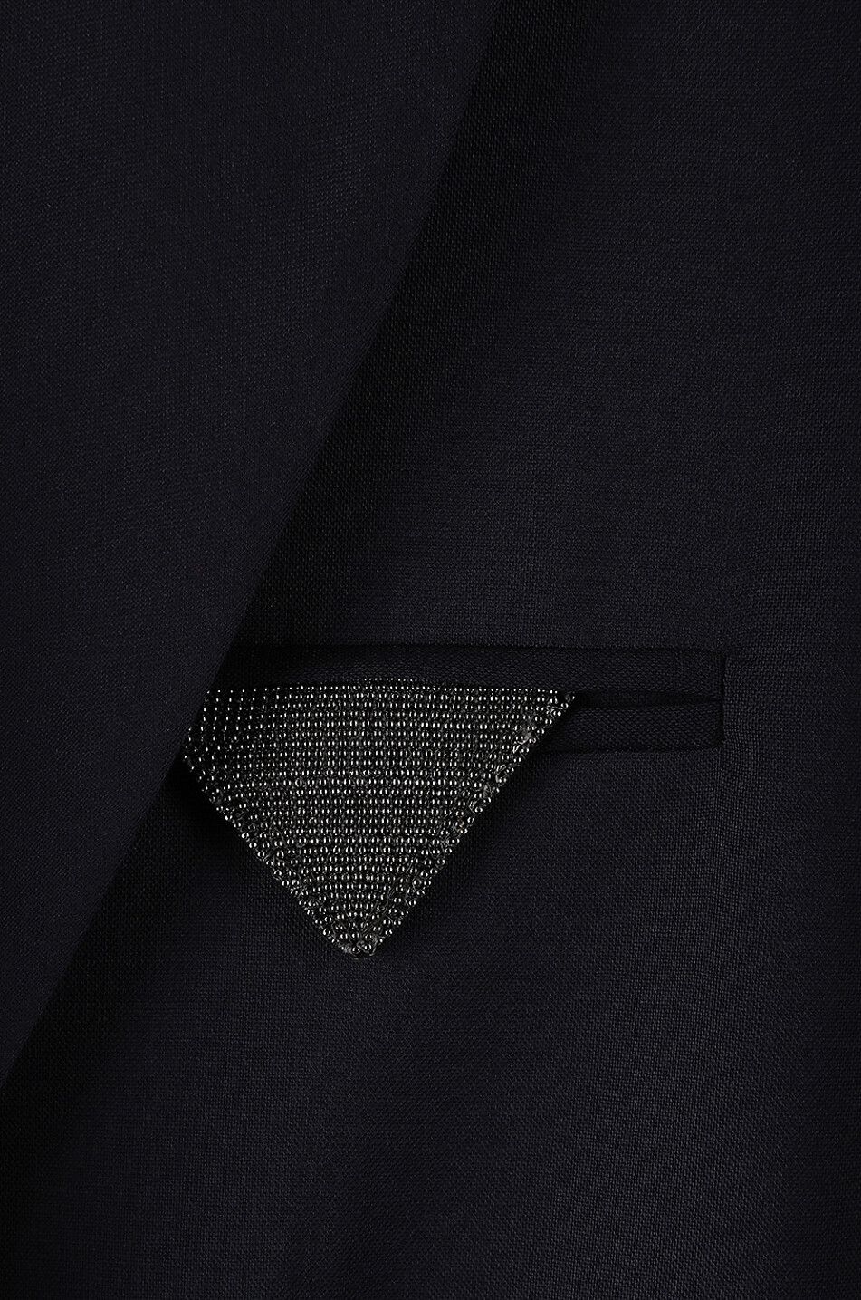 Double-breasted sleeveless virgin wool blazer